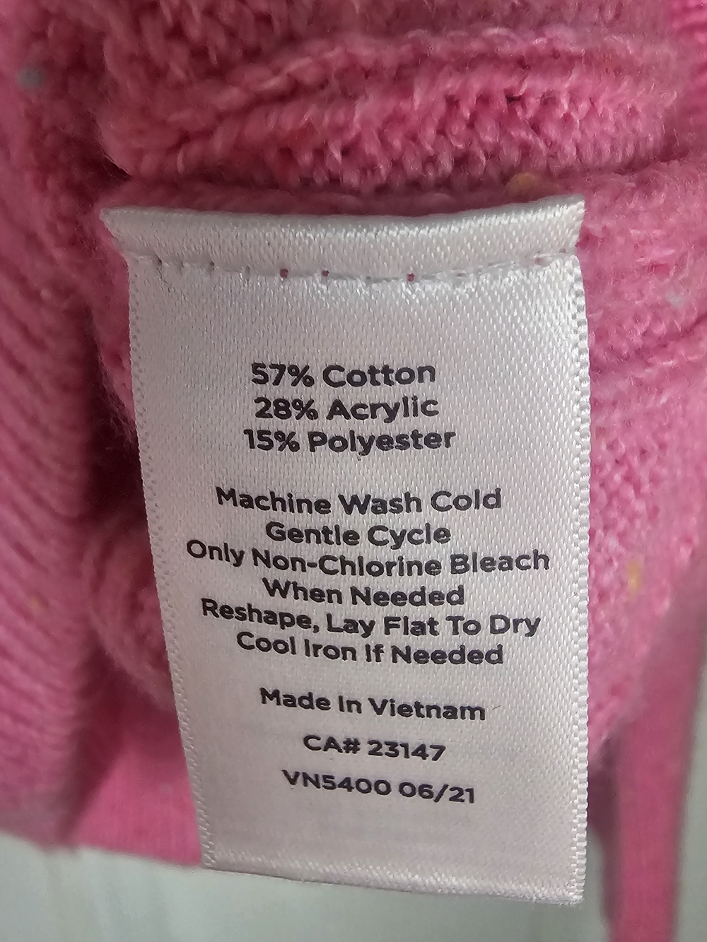 Talbots Classic Cable Knit Crewneck Sweater - Hot Pink - Picture 7 of 7